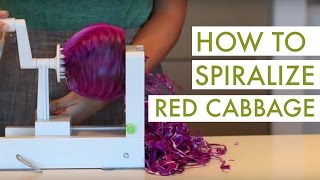 How to Spiralize Red Cabbage