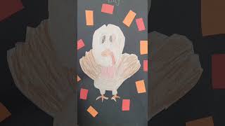 2nd and 3rd Grade turkey craft activity