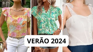 Tendência de moda 2024 - Lindas BLUSAS FEMININAS - Mulheres Elegantes / Moda Feminina  💖