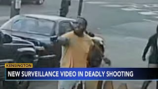 Video shows suspect sought for killing woman in Philadelphia's Kensington section