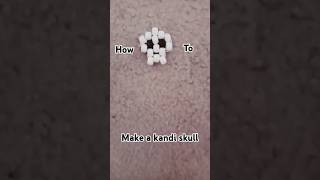 Part one of how to make a kandi skull! #kandi #tutorial #kandikid #skull #goth #bones