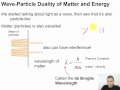 Chapter 02 - 09 - Wave-Particle Duality of Matter and Energy