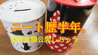 無職になってお金が足りないため貯金公開