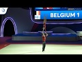 Pieter EVERAERT & Helena HEIJENS (BEL) - 2019 junior Acro Europeans, dynamic final