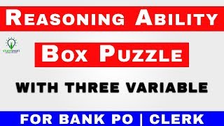 Box Puzzle with three variable for Bank PO and Clerk | Reasoning Ability