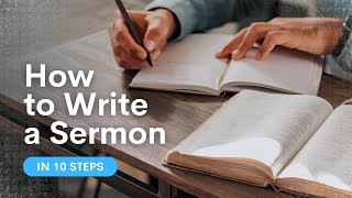 How to Write a Sermon (Step-by-Step Guide)