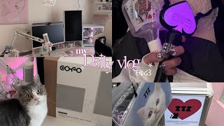 ［vlog］ネイリストの日常💅🏻🎀セルフネイル🎶COFO無重力モニターアーム開封💻最近の購入品📦♡2NE1LIVE🖤ゲームも毎日してるよ🎶