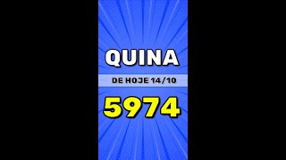 Resultado da Quina Concurso 5974 - #shorts #short #shortvideo #quina #quina5974