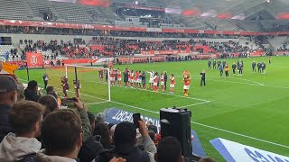 Après-match Stade de Reims v. FC Lorient (1-0, J10, Ligue 1)