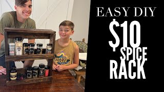 Easy DIY Spice Rack for under $10