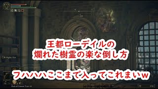 エルデンリング ローデイルの爛れた樹霊の楽な倒し方 Elden Ring Naoking easy defeat Tree Spirit