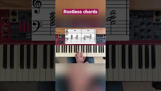 What is a Rootless Chords?             #jazzpiano #pianotutorial #piano