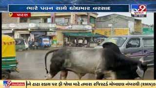 Heavy rainfall with strong gusts lashes Harij, Patan | Monsoon 2021 | TV9News