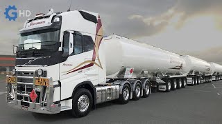 The Most Incredible Tanker Trucks You Have To See ▶ Tanker road train - Tieman