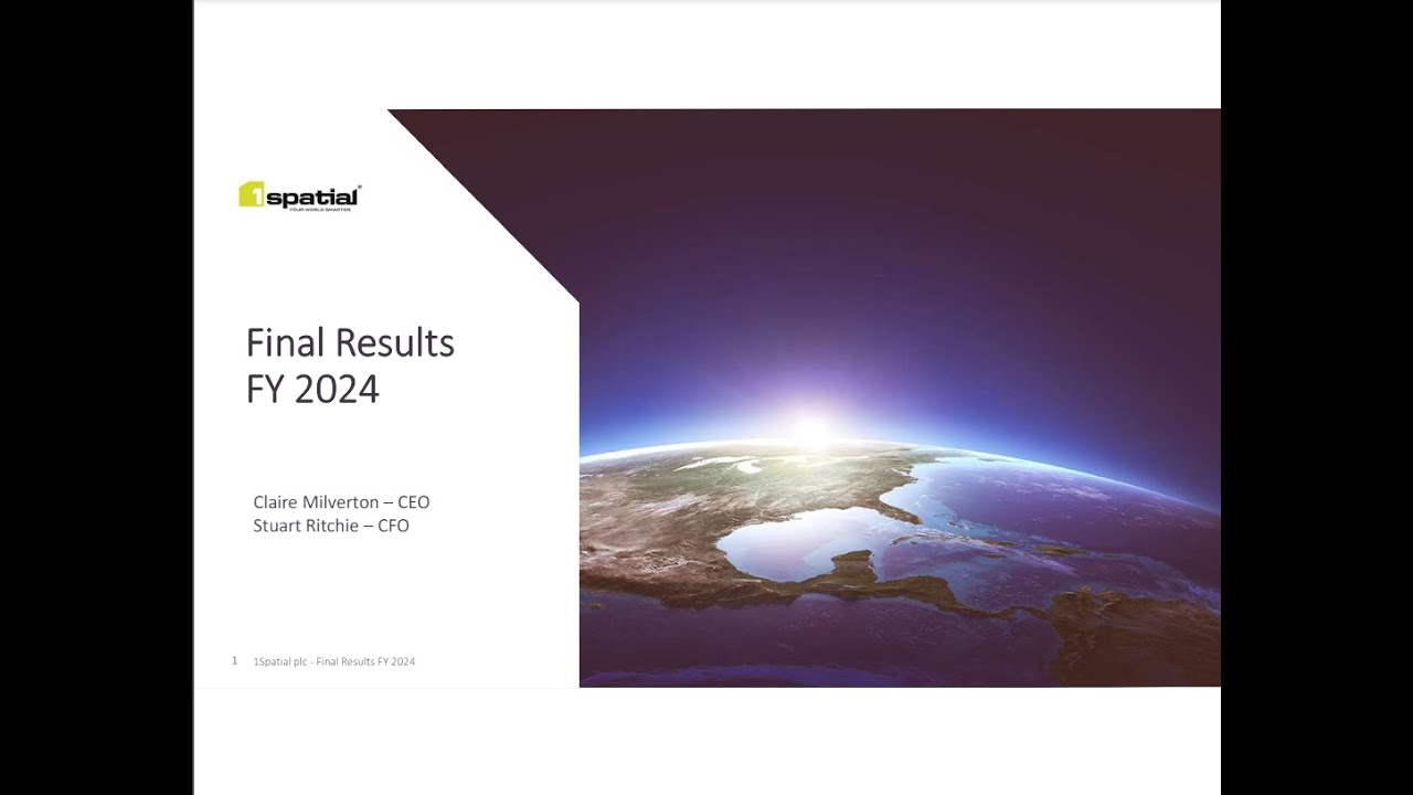1spatial Plc Investor Presentation Youtube