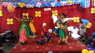 Pr.christopher, Philadelphia church gudiyattam,new year 2017 dance.Oru thappatam