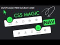 Magic Navigation Menu Indicator using HTML, CSS & Javascript with curved outside | 2022