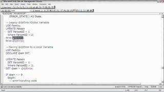 SQL Server Handling Errors