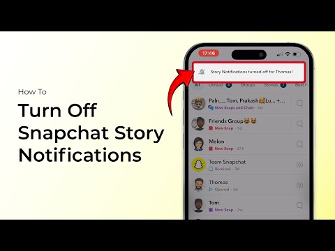 How to turn off Snapchat story notifications?