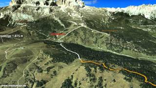 2015 3D Sellaronda MTB TOUR - senso antiorario/Gegenuhrzeigersinn/counterclockwise