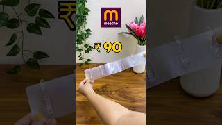 Self Adhesive Transparent Hanger 😱😍 #shorts #meesho #home #meeshohaul #viral #meeshofinds #new