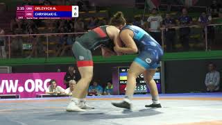 1/4 WW - 76 kg: M. ORLEVYCH (UKR) v. E. CHRYSIKAKI (GRE)