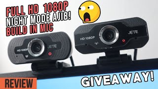 2 Webcam Full HD 1080P Paling Murah!😎- Review Webcam Jete W6 \u0026 W7 Series! (Giveaway Closed)