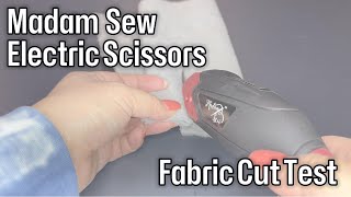 Should you get electric scissors? Fabric cutting test with the Madam Sew Cordless Electric Scissors