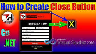 How to Create Close button | C# Programming | GUI Programming