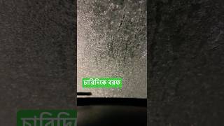 গাড়িতে বরফ জমে কি হয়েছে দেখুন❄️🥶🇺🇸🗽❤️ #foryou #shorts #shortvideos #ice #snow #followmeplease