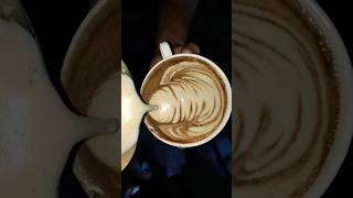 Rosette latteart practice🎨 | Latteart #coffeart #coffee #latteart #shorts #trending #fypシ゚viral #art