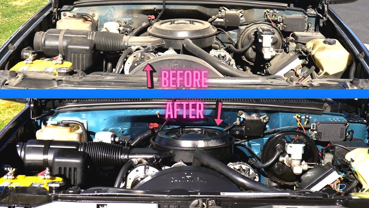 How To Super Clean Your Engine Bay Quick And Easy - YouTube