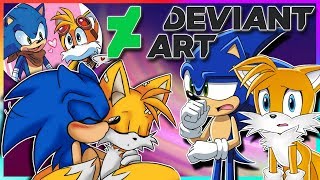 Sonic and Tails VS DeviantArt