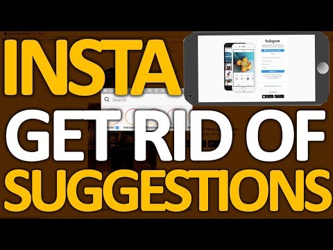 How to get rid of Suggestions (People) on Instagram search (Computer & Android | 2017) How to get rid of Suggestions (People) on Instagram search (Computer & Android | 2017)