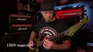 Death Symbolic Riff Tuned to B - Marshall Valvestate VS100 vs 8100