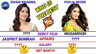 Rashi Khanna Vs Pooja Hegde New Comparision 2022 | Income, Networth, Affairs | A2Z Compare