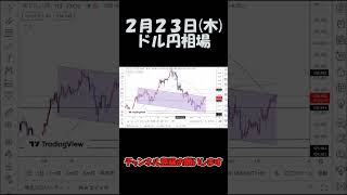 2月23日ドル円最新予想切り抜き【海外FX/仮想通貨】 #shorts