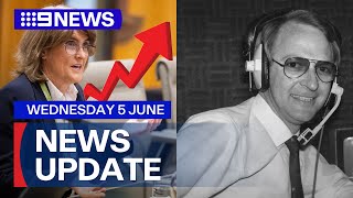Interest rates could rise again; Aussie radio star John Blackman dies | 9 News Australia