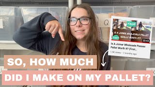 So.... How Much Did I Actually Make On My Jomar Wholesale Pallet?!?! | $750 Pallet Follow-Up