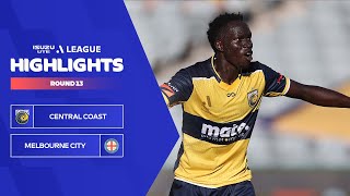 Central Coast Mariners v Melbourne City - Highlights | Isuzu UTE A-League 2023-24 | Round 13