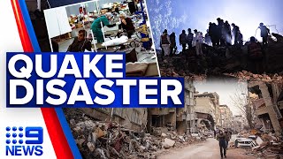 Earthquake is Turkey's deadliest disaster in a century as death toll climbs | 9 News Australia