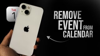 How to Remove Event from Calendar iPhone (tutorial)