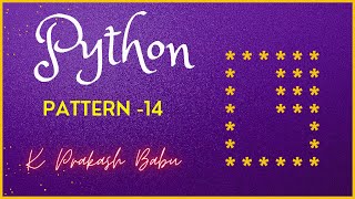 PYTHON PATTERN PROGRAM 14