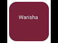 warisha comment your best friend name