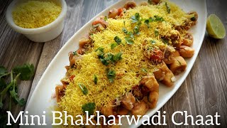 Mini Bhakharwadi Chaat | मिनी भाकरवडी चाट | #quick#tasty#eveningsnack