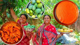 আপনাদের আবদারে বাড়ির 🥭 গাছ থেকে আম পেরে বানালাম টক ঝাল মিষ্টি আচার ও আম সত্ত্ব |