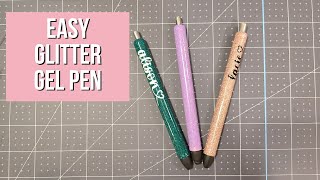 Epoxy Free Glitter Pen Tutorial | Papermate Inkjoy Gel Pen