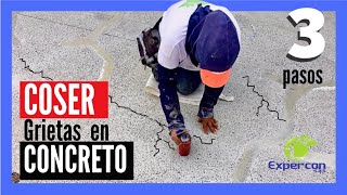 🔺Reparar GRIETAS en losa de concreto, Sin Filtraciones, Procedimiento SENCILLO con Sikadur 32 Primer