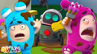 Robot Cleaning Chaos! | 1 HOUR! | Oddbods Full Episode Compilation! | Funny Cartoons for Kids