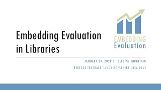 Embedding Evaluation Webinar